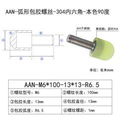 AAN-M6×100-13×D13×R6.5