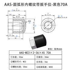 AAS-M22×2×36×45