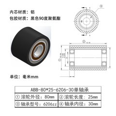 ABB-80×25-6206-30单轴承